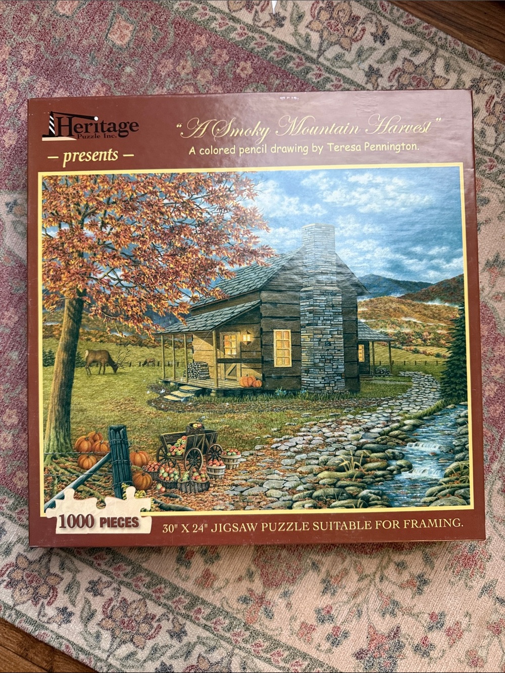 Heritage 'A Smoky Mountain Harvest' Jigsaw Puzzle - Brown, Green & Blue
